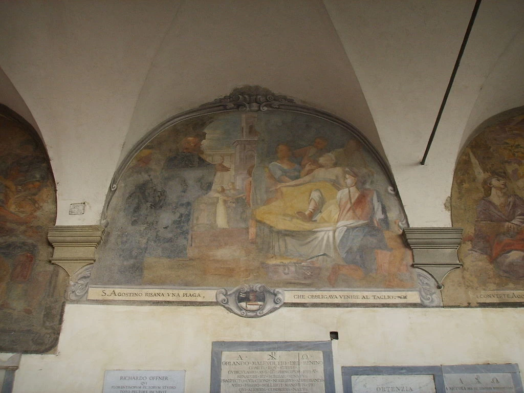 Lunetta 10 - chiostro, chiesa di Santo Spirito, Firenze